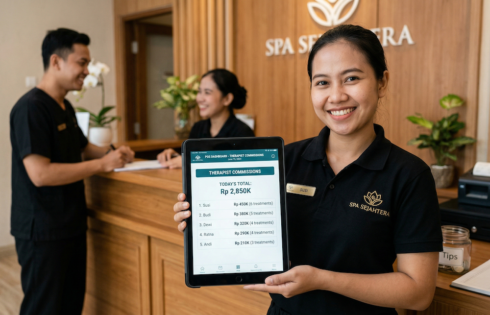 Cara Hitung Komisi Terapis Otomatis dengan POS Cloud Komisia